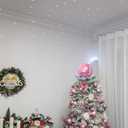 Pink Christmas Tree Topper 8 Inch Mirror Disco Ball Tree Topper, Cool and Fun Disco Ball for Xmas Tree Decorations, Ideal for DJ Club, Party, Wedding and Home Dcor