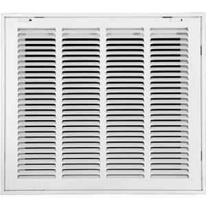 Howeall 16"W x 14"H [Duct Opening Size] Steel Return Air Filter Grille - Removable Face/Door for 1 inch Filters -HVAC Vent Cover Grill - White [Outer Dimensions: 18 5/8"W X 16 5/8"H]