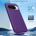 FNTCASE for Google Pixel 10-Pro-XL Case: Pixel 9 Pro XL Shockproof Protective Lightweight Duty Cell Phone Cover Rugged with Non Slip Textured Back - Military Protection Bumper Tough, Purple