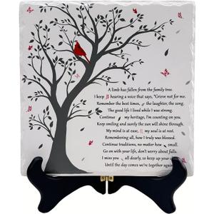 Family Tree Wall Cardinal Decor, Memorial Gifts For Grandma, Grandparents, Women, Sympathy Gifts For Loss Of Loved One, Mom, Dad, Sister, Thoughtful Bereavement Gift Idea, Sentimental Gifts For Mom