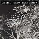 Dandelion Glass Jewelry Box,Velvet Jewelry Organizer with10.1x7.1x3.7 Inches, Jewlry Box for Women Bridesmaid Christmas Teacher Gifts(Black Silver)