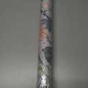 Peel and Stick Wallpaper Vintage Wall Paper Gray Blue Floral Contact Paper Removable Wallpaper 17.3"x196.8" Leaf Flower Self Adhesive for Bedroom Drawer Decor Vinyl Rolls