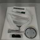 Hasipu 10-Inch Wall Mounted Makeup Mirror with Magnification, Rechargeable 3000 mAh Vanity Mirror with Lights, Bathroom Mirror with Dimmable Brightness, 3 Lighting Modes, Extendable Arm, Chrome