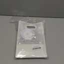 TUICARE 12 Pcs Clear PVC Gift Bags with Die Cut Handles Reusable Transparent Plastic Gift Bags With Ribbon for Wedding Bridal Christmas Birthday Party Valentines Shopping Business (White)