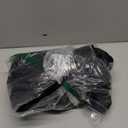 PONY DANCE Blackout Window Curtains for Bedroom - Thermal Insulated Curtain Drapes for Winter, Short Rod Pocket Blinds for Kitchen/Living Room, W 42 x L 54 inches, Black, One Pair