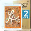 2 Pack Tempered Glass & Anti Blue Light Screen Protector Film for iPad mini 5/4(2019/2015 Model, 5th/4th Generation),Tempered Glass Screen Protector with 9H Hardness/Bubble Free/scratch-resistant