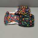 wegreeco Washable Male Dog Belly Band (Stylish Pattern)- Pack of 3 - Male Dog Belly Wrap, Dog Diapers Male (Childlike Creatures, Large)