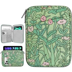 8-9 Inch Tablet Sleeve Bag Carrying Case for iPad Mini 7th/6th 8.3" 2024/2021, iPad Mini 5/4/3/2/1 7.9", Galaxy Tab A9/A7 Lite 8.7", Tab M8 8"/M9 9", Papaver Rhoeas