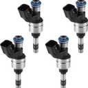 Fuel Injectors for Chevy Captiva Sport 2012-2015, Equinox 2011-2017, Impala 2014, Malibu 13-14, for GMC Terrain 11-17, for Buick Lacrosse 12-16, Regal 11-17, Verano 12-17 2.4L Replace 12633784 6Holes