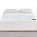 Grounding Sheets,Grounding Mat for Bed 10% Pure Silver Fiber+90% Organic Cotton,with 15Ft Grounding Cord and Test Pen,104 * 23.6inch Suitable for All Mattress Sizes(White)