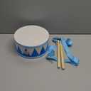 Kids Drum Set,8 Inch Wooden Drum Toys,Educational Baby Musical Toy with an Adjustable Strap and 2 Drumsticks,Sensory Musical Instrument Toys for Toddler,Kids,Boys & Girls