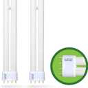 2Pack PL18-B-FFP 18W Replacement for OttLite T18330 T186C0 T40112 Fluorescent Light Bulb,18W Fluorescent Light Bulbs Tpye B,930lm,5500K Bright Natural Daylight,2G11 Base