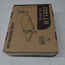 YOMT Adjustable Keyboard Tray Under Desk, Small Pull-Out Computer Keyboard Drawer with C-Clamp, 20 (24.2 Including Clamps) x 13 Slide-Out Platform Computer Drawer for Typing, Black