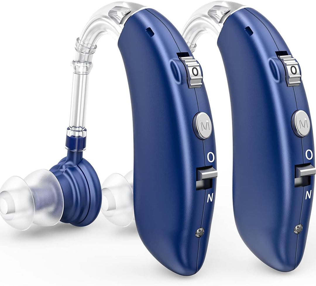 Rechargeable Hearing Aid for Seniors, LIGINN Hearing Amplifier Aids, Sound Amplifier Device with Noise Cancelling,Digital Ear for Hearing Loss Tinnitus,Invisible Ear with Volume Control