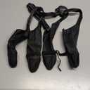 BECROWM Waterproof Dog Boots for Small/Medium Dogs -Dog Paw Protectors Dog Suspender Boots Anti-Slip Pet Shoes for Outdoor Walking, Reflective Stay-On,Dirt-Proof Comfortable Booties (Black, Medium)