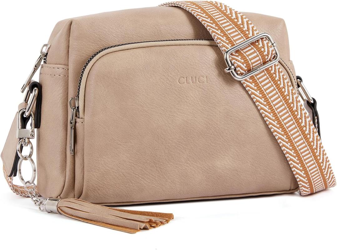 CLUCI Crossbody Bags for Women Crossbody Purses for Women Cross Body Bag Crossbody Purse with Adjustable Wide Strap