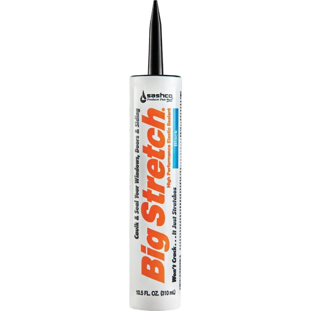 Sashco 10004 Big Stretch Caulk Black 10.5-ounce