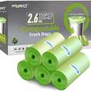 FORID 2.6 Gallon Compostable Garbage Bags, 150 Count, 3 Rolls – Green, Small, Durable, Thick, Unscented Trash Bags, 10 Liter - For Kitchen, Bathroom, Home, Office