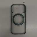 TORRAS 360 Magnetic Stand for iPhone 17 Pro Case, Ostand 3.0[Fit for MagSafe][4X Mil-Grade Shockproof] Rotatable Kickstand Protective Cover, Camera Control Button, Translucent Pine Green, O3 Fitness