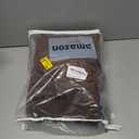 Tan 102 Inches Long Custom Velvet Curtains 2 Panels with Hooks Luxury Soft Velvet Pinch Pleat Drapes for Sliding Door Living Room/Bay Window, Chocolate Brown Blackout Soundproof Curtain