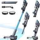 Vacuum Cleaner for Home, 35Kpa Powerful Suction, Max 50 Minutes, Lightweight Cordless Cleaner with Self-Standing, Stick and Handheld Vacuum for Carpets, Hard Floor, Pet Hair, Cars, Blue