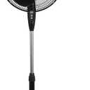 BLACK+DECKER 16 Inches Stand Fan with Pedestal Base, Height Adjustable Pedestal Fan with Remote and Touch Control Panel, Free Standing Fan with 90-Degree Oscillating and 3-Speed Settings, Black