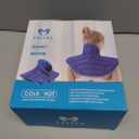 Large Gel Ice Pack & Microwavable Heating Pad for Neck Shoulder Upper Back Pain Relief - Reusable Weighted Cold Pack for Injuries - Hot & Cold Compress Therapy for Swelling, Bruises, Surgery (Nsf-gray)