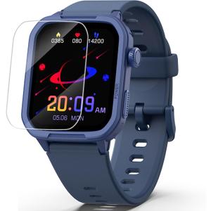 Kids Smart Watch for Boy Girl, Kids Watches with 19 Sport Modes, Heart Rate, Sleep Monitor, Pedometer, Alarm Clock, IP68 Waterproof Fitness Tracker, Gift for 6-16 Year Old Boys Girls Toys (Blue)