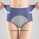 Leakproof Panties for Over 60#s with Incontinence-5 Pack Leakproof Ladies Underwear (Beige, M)