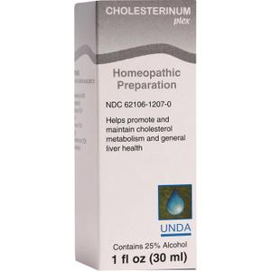 UNDA Cholesterinum Plex | Homeopathic Remedy Supports Liver Health | 1 fl. oz. 06/2028