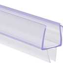 TUCKERTON Lane Glass Door Seal Strip, Soft Shower Door Sweep to Stop Leaks, Shower Silicone Seal Strip (Bottom Sweep 1/4 (3 Pack))