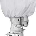 iCOVER Outboard Motor Cover Heavy Duty 600D Waterproof Engine Hood Covers, 23" DX13.5 WX16.5 H