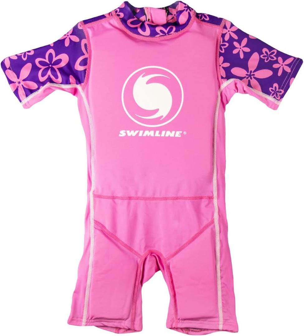 SWIMLINE Buoyant Zip-Up Swim Trainer Vest – Floating Life Jacket Suit for Toddlers and Young Children Ages 1–3, Small 20–30 lbs, Girls, Pink
