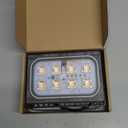 Viugreum 50W LED Flood Light, New Slim Design, IP67 Waterproof Outdoor Floodlights, 4000LM Warm White (2800-3200K), Super Bright Security Wall Light for Garage, Garden, Yard, Square