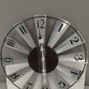 Mrocioa 24inch Windmill Distressed Metal Wall Clocks Rustic Large Decorative Clock Oversized Farmhouse Decor,Non Ticking,Battery Operated