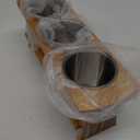 Lyellfe Silverware Holder for Countertop, Stainless Steel Cutlery Utensil Organizer with Bamboo Stand, Rustic Flatware Holder for Spoon, Fork, and Knife