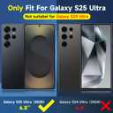 4 x for Samsung Galaxy S25 Ultra Phone case with Tempered Glass Screen Protector+Camera Lens Protector,for Samsungs S25 Ultra Phone case,Silicone Durable Armor for Samsung Galaxy S25 Ultra case (Deep Black)