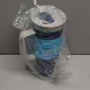 Owala Stainless Steel Triple Layer Insulated Travel Tumbler with Spill Resistant Lid, Straw, and Carry Handle, BPA Free, 40 oz, Dark Blue (Saltwater Starfish)