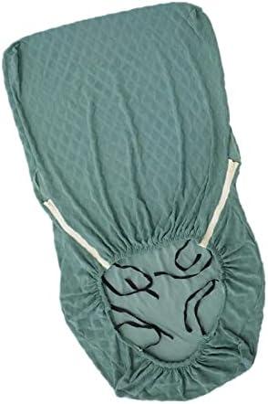 Generic Wood Arm Chair Cover Elastic Chair Cover Waterproof Comfortable Feel Simple Design Made of Polyester Spandex Jacquard Fabric Easily Install, Dark Green, Stretch 4 Pcs