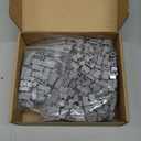 Feleph Masonry Bricks Set 450 Pcs Wall Building Accessories Diverse Creative Construction Bulk Parts and Pieces Blocks Toy Compatible with Classic Major Brands (Dark Gray)