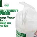 BrushPicks Interdental Toothpicks, Soft Interdental Brushes and Dental Floss Picks 2-in-1, Teeth Plaque Remover 500 Toothpicks, 1 Pack