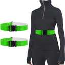 PATIKIL Reflective Belts, High Visibility Running Belt High Visibility Grow Belt Adjustable Safety Gear (Green)