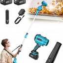 Gutter Cleaning Tools Cordless Leaf Blower for Roof Gutters, 700CFM/200MPH | 3-Speed, 2x 4.0Ah Batteries, 8.9ft Telescopic Pole & 180 Swivel, Clean Gutters from Ground Safely, for Lawn, Patio, Snow