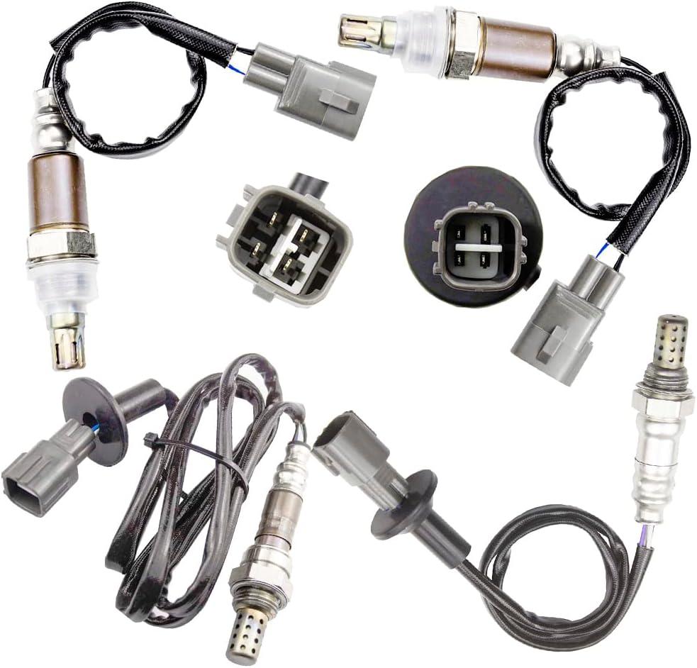 4PCS Oxygen O2 Sensor 1 & 2 for Lexus IS250 2.5L 2006 2007 2008 2009 2010 2011 2012 Upstream + Downstream