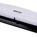 Bostitch Office Premium 3 Hole Punch, 12 Sheet Capacity, Metal, Rubber Base, Easy-Clean Tray, White (KT-HP12-WHITE)