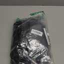 Halloween Movie Role Costume Black Boxer Wig with Tie Wig for Women Men Couple Inflatable Gun Prop for 90s Action Vintage Movie Cosplay