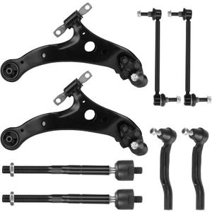 Front Lower Control Arms Suspension Kit Fit for Toyota Sienna 2004 2005 2006 2007 2008 2009 2010, 8pcs Set