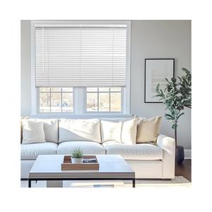CHICOLOGY Mini Blinds for Indoor Windows – 35"W X 64"H, White Horizontal Vinyl Blinds | Cordless | Easy to Install | Sleek Low-Profile Fit for Doors, Offices, Kitchens & Apartments
