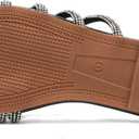 Women's Sandals Rhinestone Strappy Slides With Soft Memory Foam Insole, Dressy Open Toe Beach Slippers Flats for Summer (8, White)