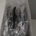 Kikcoin 22 PCS Nonstick Baking Pans Set, Stackable Bakeware Sets with Silicone Handles, 450F Oven Safe Baking Sheet set, Easy Release Cookie Sheets for Baking, Black